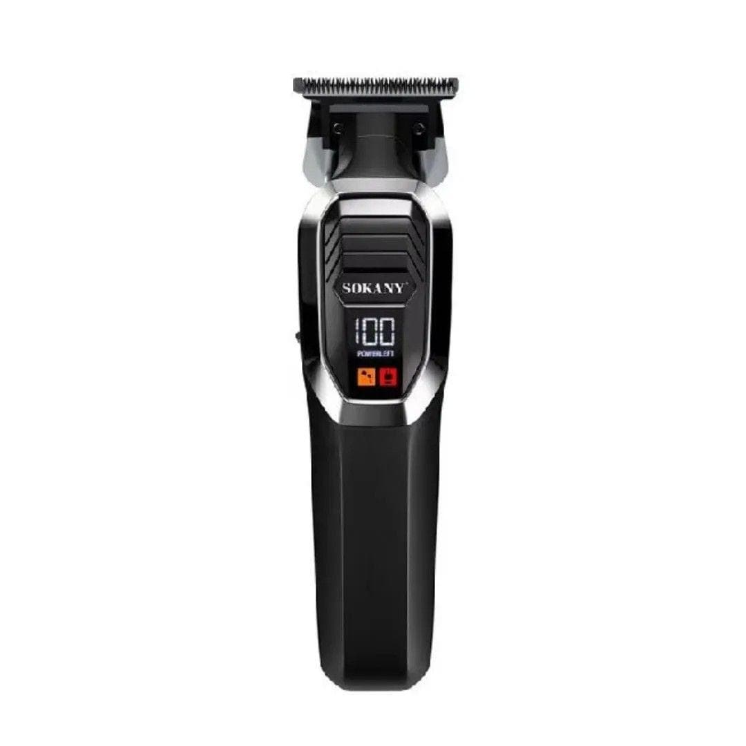 Sokany Digital Rechargeable Hair Clipper, Black - SK-16091