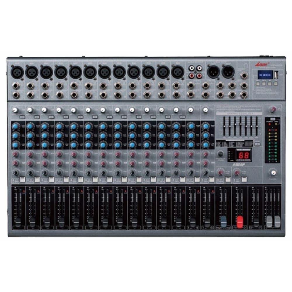 Lane Channel Powered Mixer with Bluetooth, Black - GMX-16/2D