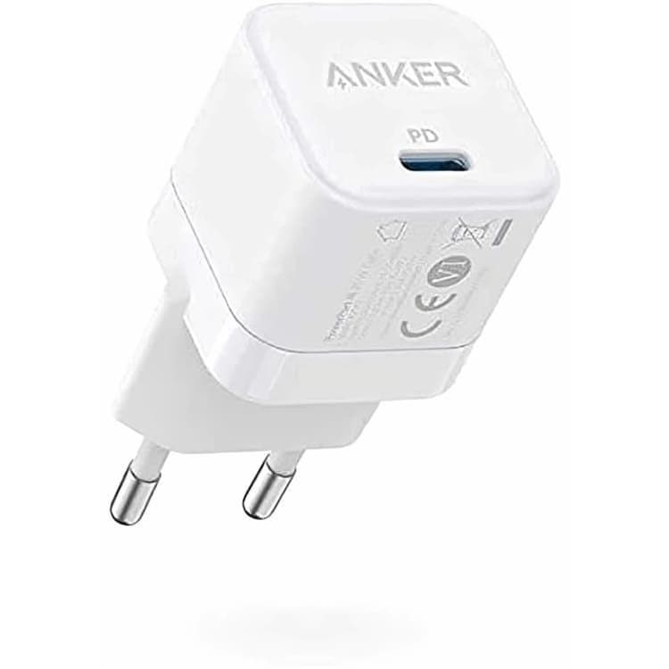 Anker PowerPort III Type-C PD Wall Charger, 20 Watt, White - A2149L21
