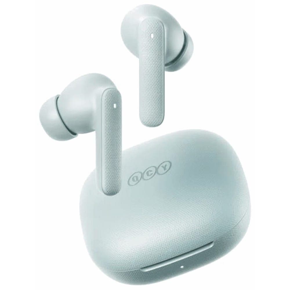 QCY Buds T43 In-Ear Earbuds, Up to 35 Hours, Light Blue - BH24QT43ALB