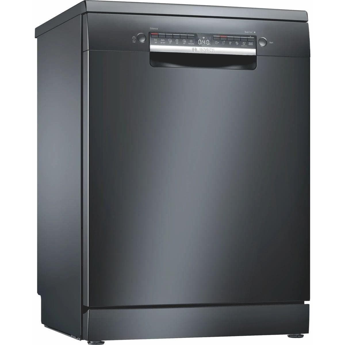 BOSCH Series 4 Digital Dishwasher, 13 Place Settings, 6 Programs, Black - SMS4IKC62T