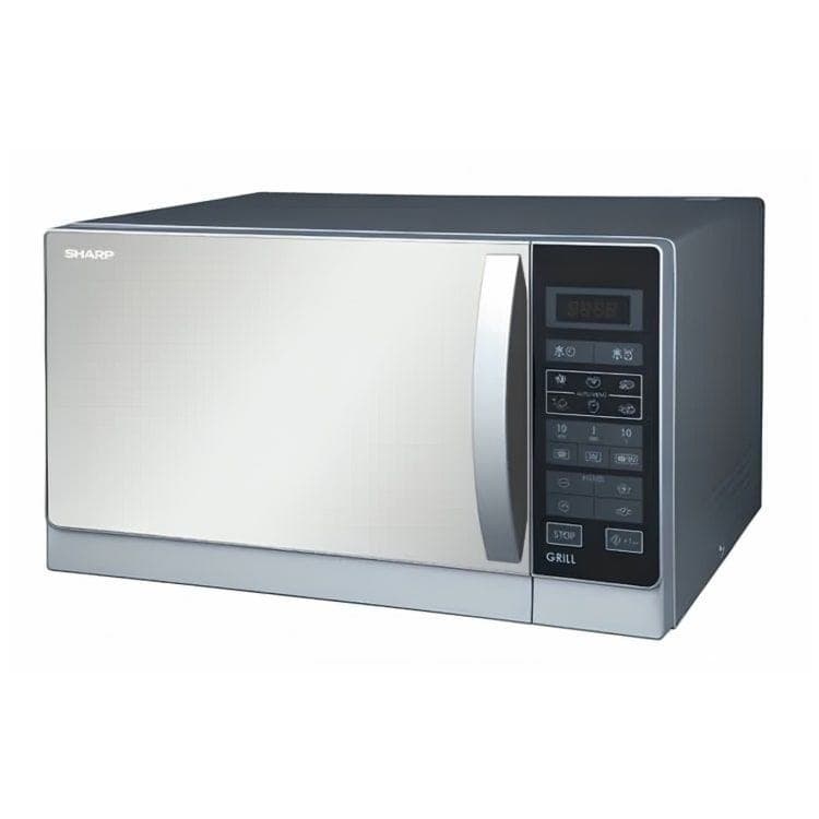 SHARP Digital Microwave Oven With Grill, 25 Liter, 900 Watt, Silver - R-75MT(S) ( International Warranty )