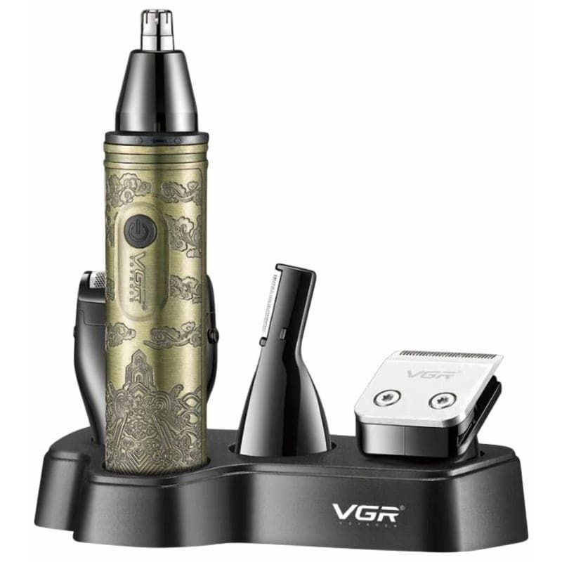 VGR Professsional Rechargeable Hair Trimmer, Gold - V-621