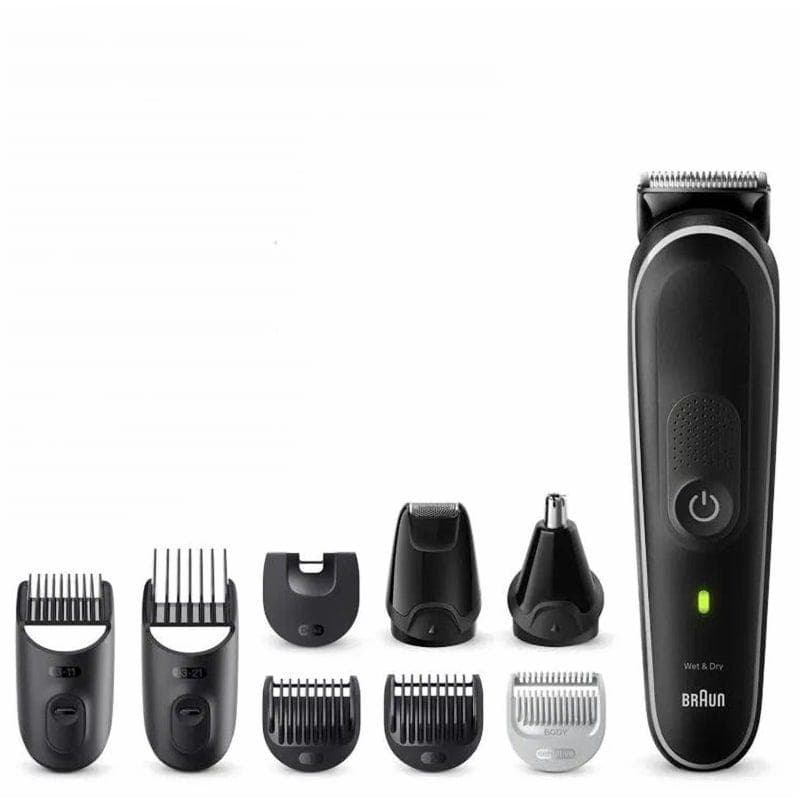 Braun Series 5 All-in-One 9 In 1 Rechargeable Wet and Dry Hair Shaver & Trimmer, Black - MGK5420