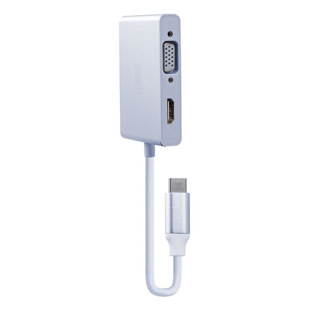 2B Type C to VGA, HDMI, DVI, USB3, White - CV146