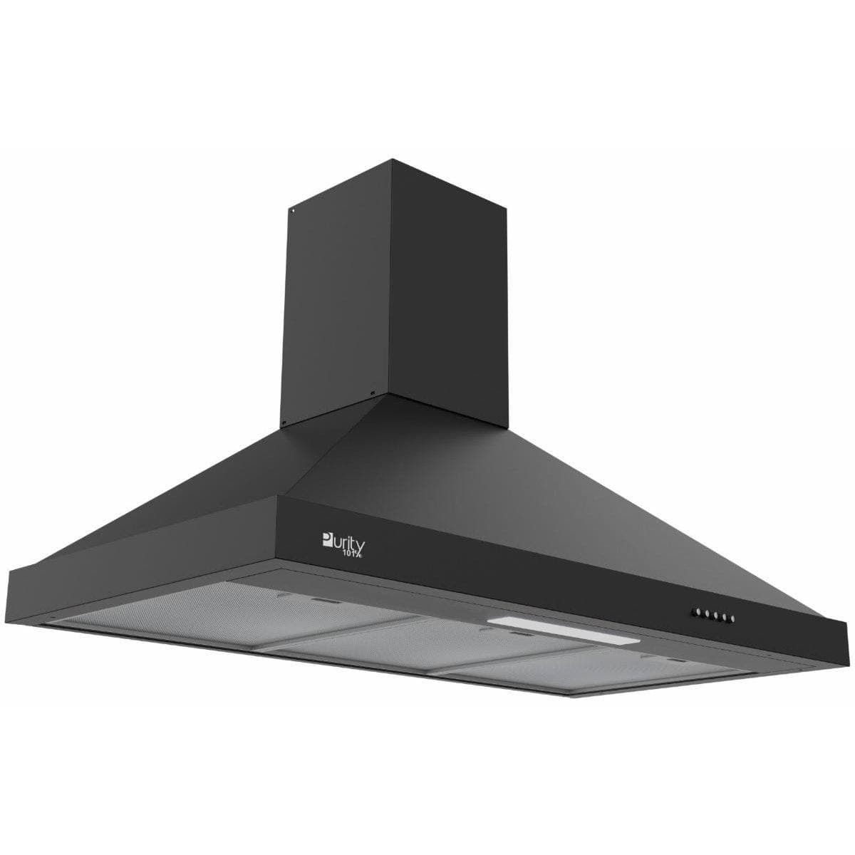 Purity PANSY PRO PLUS BL Chimney Built In Hood, 90 cm - Black