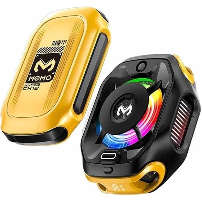 Memo CX12 Magnetic Mobile Phone Cooler - Black Yellow