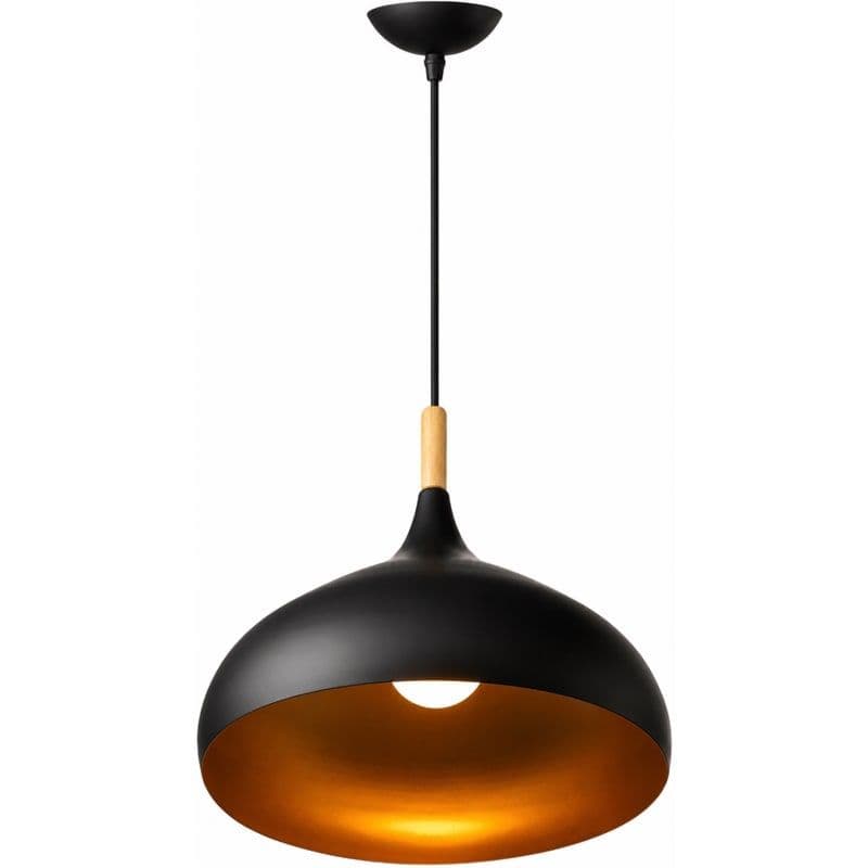 Modern Pendant Light, 1 Lamp - Black