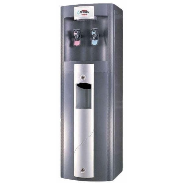 Bergen Hot and Cold Water Dispenser With Cup Holder, 2 Taps, Silver - WD2202
