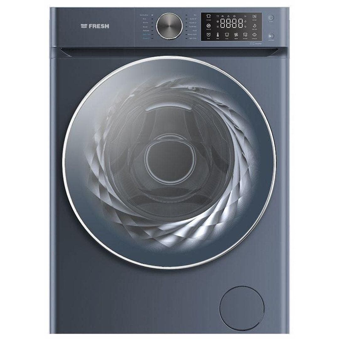 Fresh Front Load Full Automatic Washing Machine With Inverter Technology, 9 kg, Dark Blue - Fresh-500016430