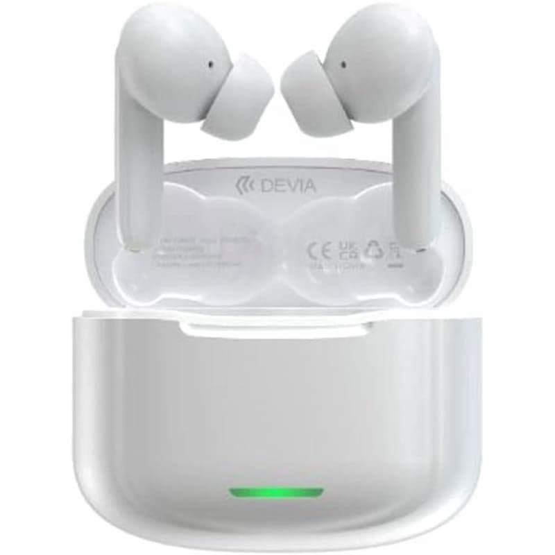 Devia Star Series ANC-E1 TWS Wireless In-Ear Earbuds, 350 mAh, White - EM411