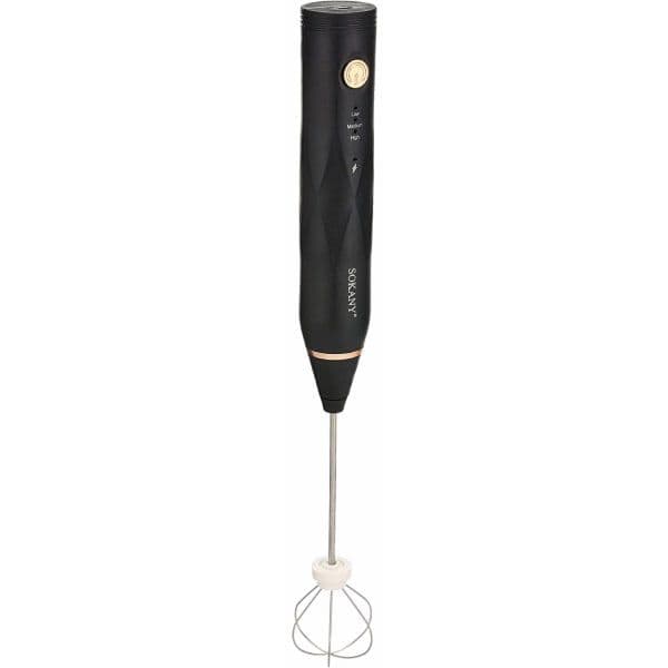 Sokany Milk Frother And Egg Beater, Black - SK-201A