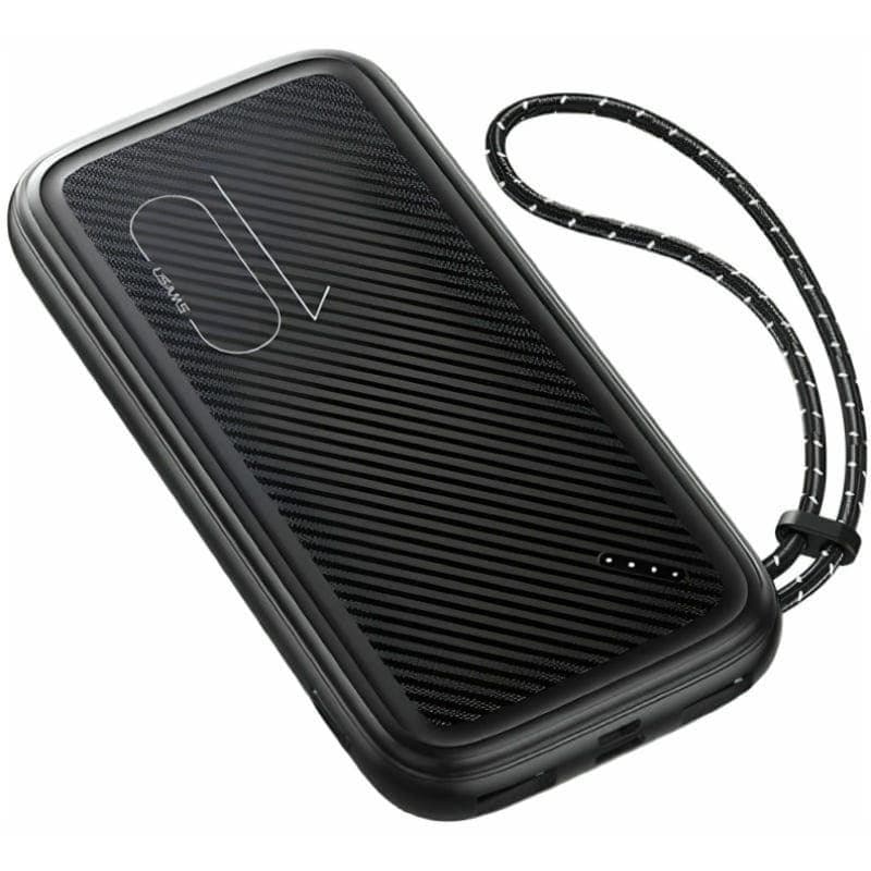 USAMS Wired Power Bank, 10000 mAh, 3 Port, Black - US-CD150 PB56