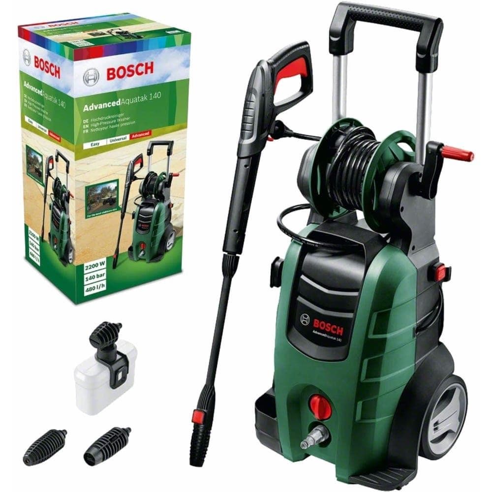 BOSCH Advanced Aquatak 140 High Pressure Washer, 2100 Watt, Green - 06008A7D00