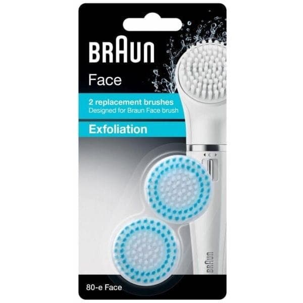 Braun Replacement Face Brush, 2 Pcs - SE80-E-10