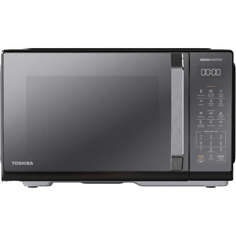 TOSHIBA Inverter Digital Microwave With Grill, 25 Liter, 1000 Watt, Black - MW3-EG25PEI(BK)