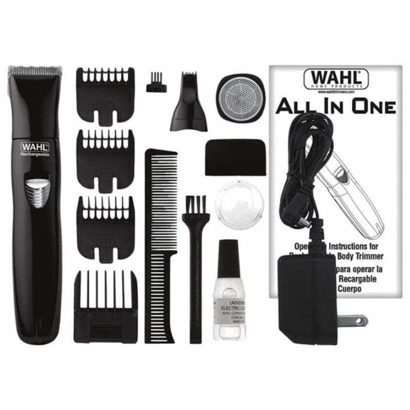 Wahl GROOMSMAN All In One Rechargeable Grooming Kit, Black - 09685-017