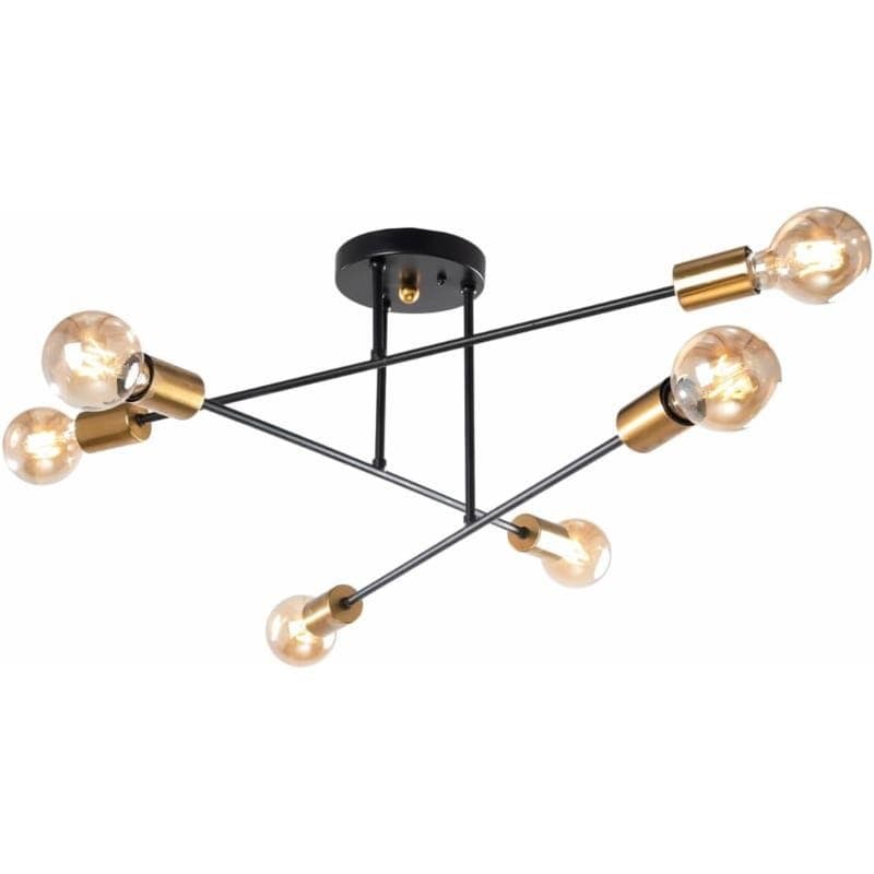 Modern Libora Ceiling Chandelier - Black Gold