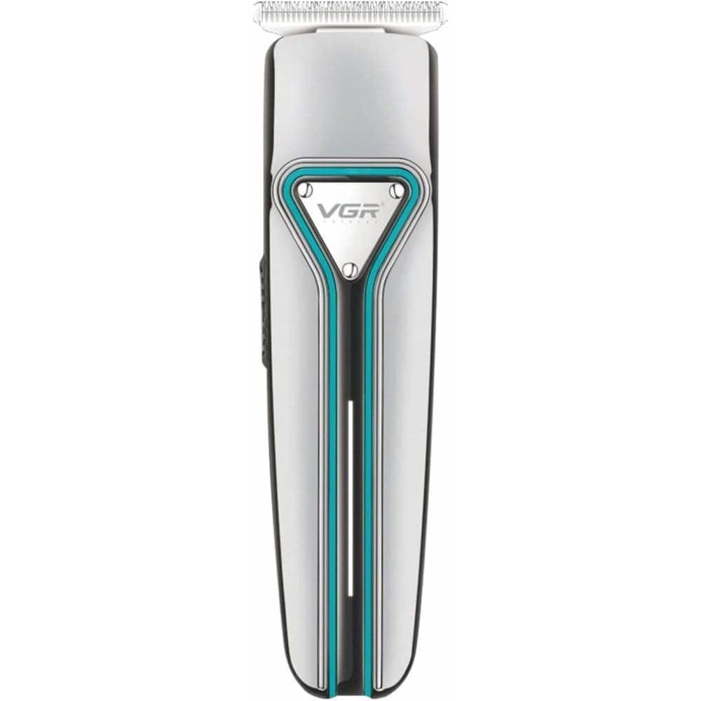VGR Professional Rechargeable Hair Trimmer, Silver Blue - V-008 ( International Warranty )