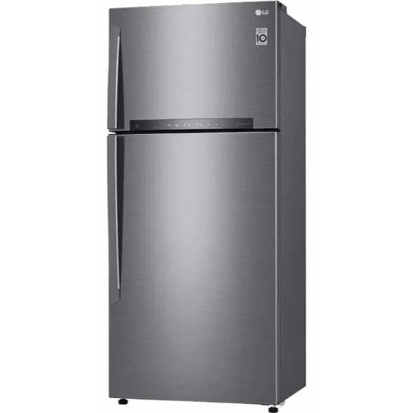 LG Digital No Frost Refrigerator With Inverter Technology, 506 Liter, Silver - GN-H722HFHL