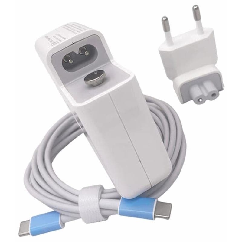 Laptop Charger For Apple MacBook Laptop Charger, 87 Watt - White