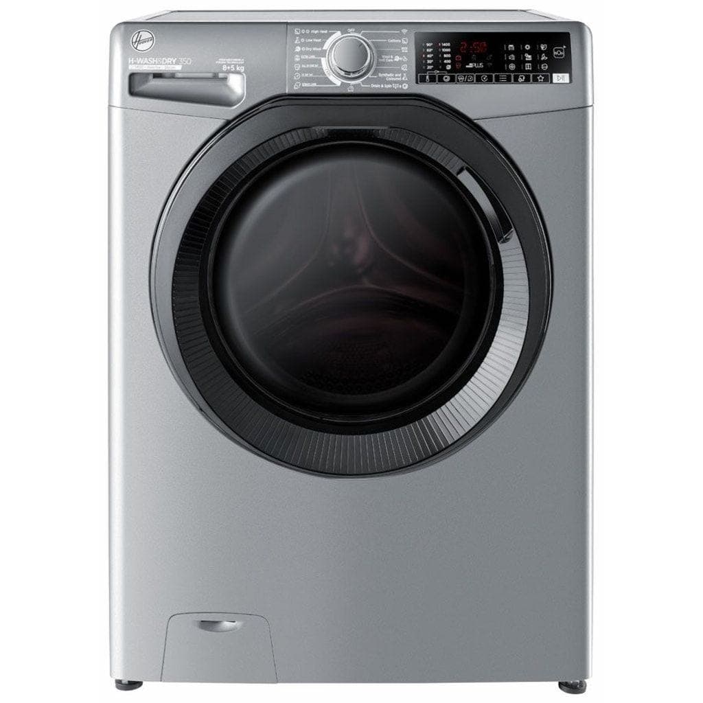Hoover Digital Front Load Full Automatic Washing Machine With Inverter Technology, 8 kg, With Dryer 5 kg, Silver - H3DP485TAMBRELA