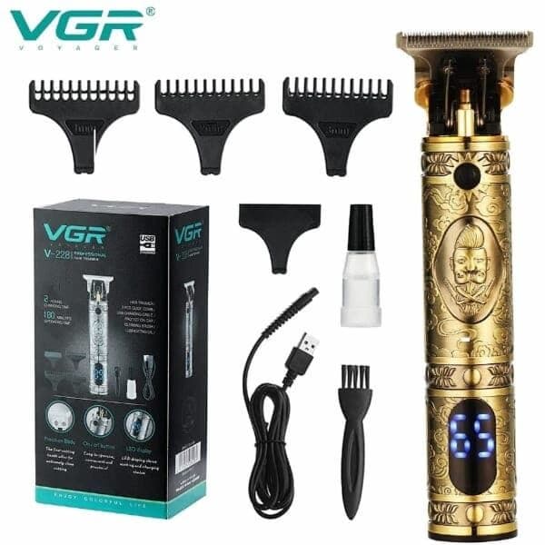 VGR Hair Shaver And Trimmer For Men, Gold - V-228