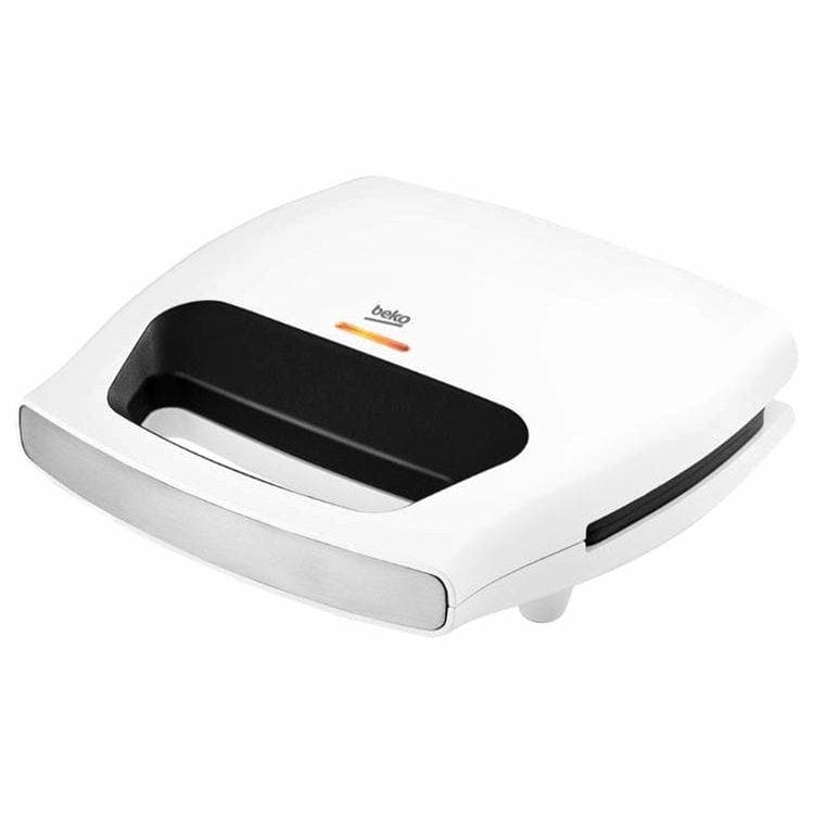Beko Glow Sandwich Maker, 2 Slices, 700 Watt, White Black - SWM 2971 W