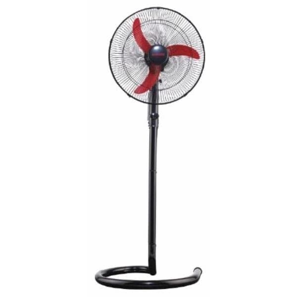 Fresh Shabah Stand Fan, 18 Inch, Black Red - Fresh-500004492