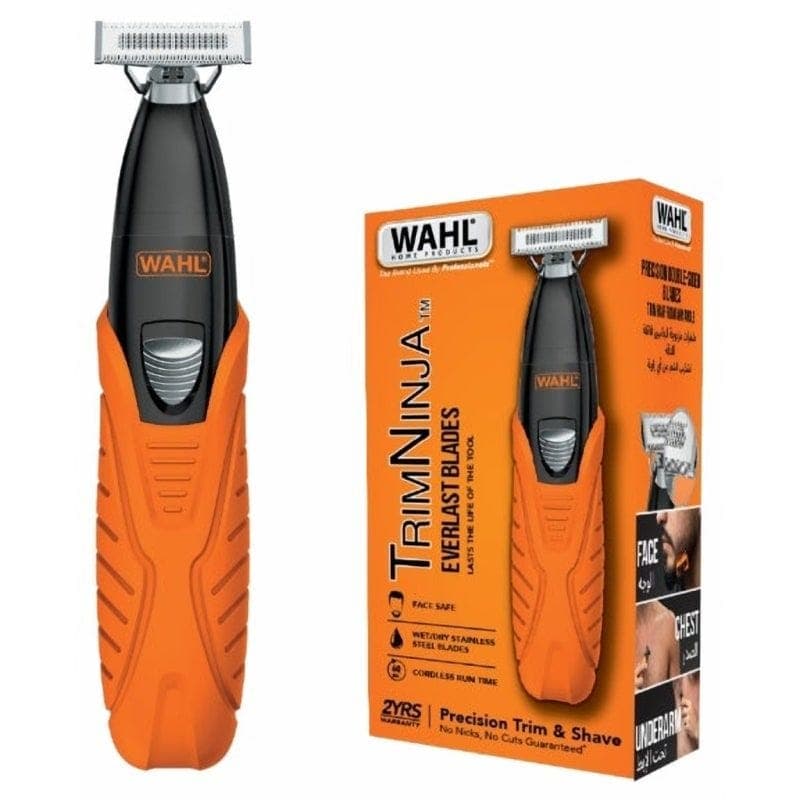 Wahl Trim Ninja Rechargeable Wet and Dry Beard Trimmer, Orange - 3031009