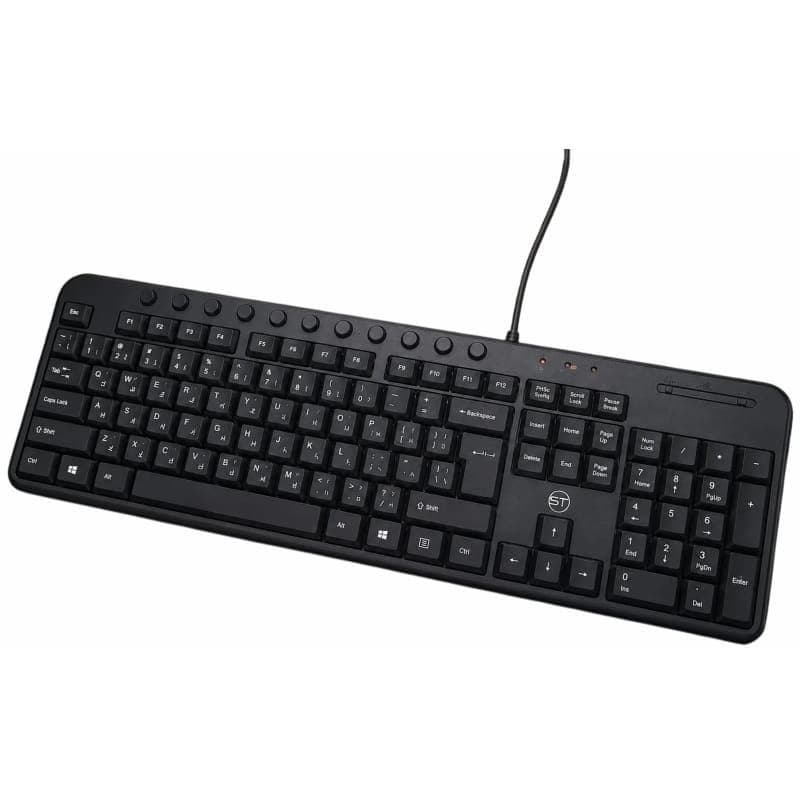 SKY TECH Wired Standard Keyboard , Black - ST-120