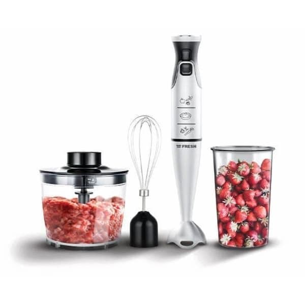 Fresh Multifunction Hand Blender, 600ml, 1000 Watt, Silver - HP-1000C