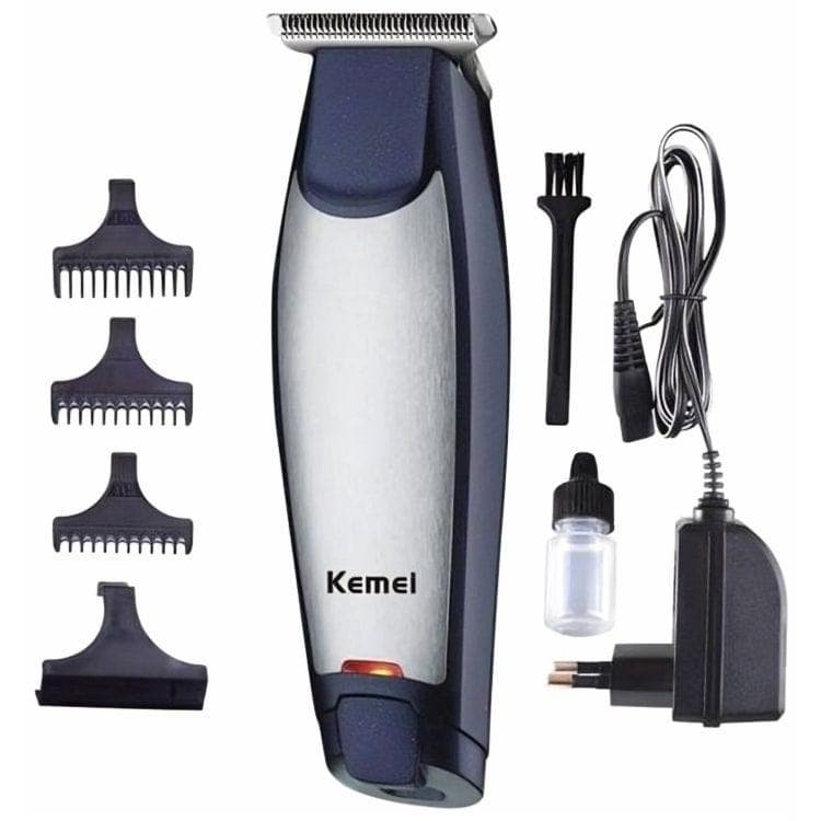 Kemei Rechargeable Hair Clipper, Blue Grey - KM-5021 ( International Warranty )