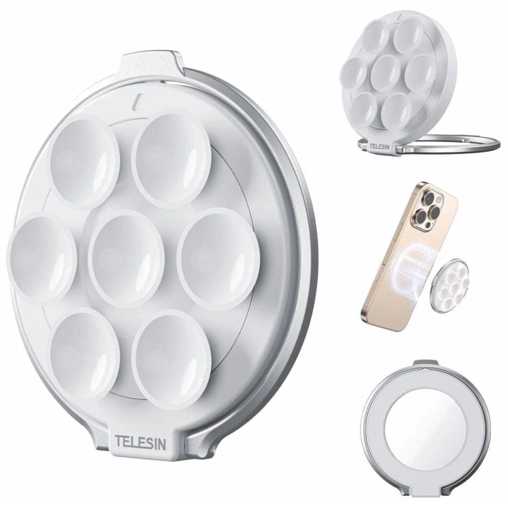 TELESIN Magnetic Suction Cup, White - P3-SUS-01