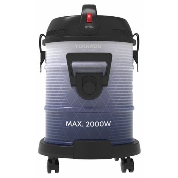 TORNADO Bagged Drum Vacuum Cleaner, 2000 Watt, Navy - TVC-2000B