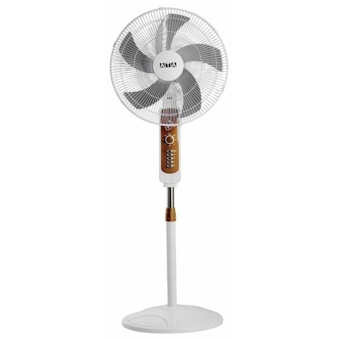 ATA Stand Fan, 18 Inch, White Gold - A-C61P5