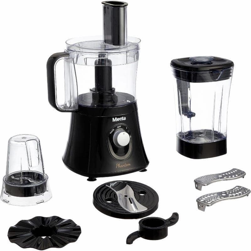 Mienta Phantom Food Processor, 2 Liter, 800 Watt, Black - FP141022B