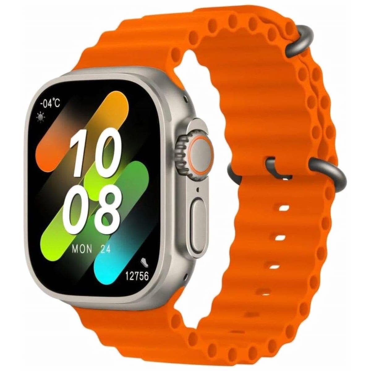 W&O X9 Ultra 2 Smart Watch for Unisex, AMOLED Display, 2.02 Inch - Orange ( International Warranty )