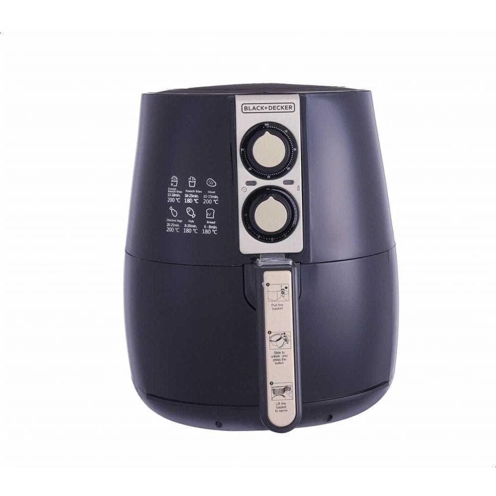 BLACK+DECKER AerOFry Air Fryer, 4 Liter, 1500 Watt, Black - AF300 ( International Warranty )