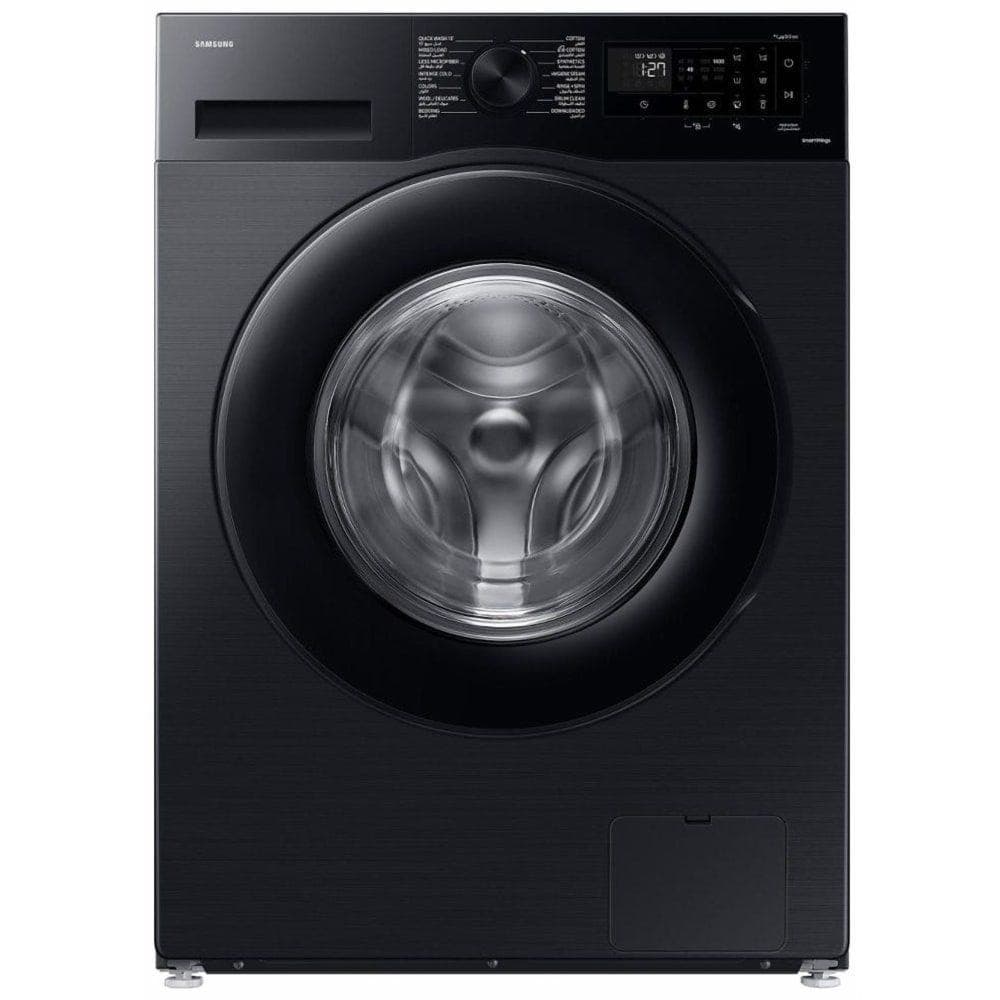 SAMSUNG EcoBubble Front Load Full Automatic Washing Machine With Inverter Technology, 9 kg, Black - WW90CGC0EDABAS