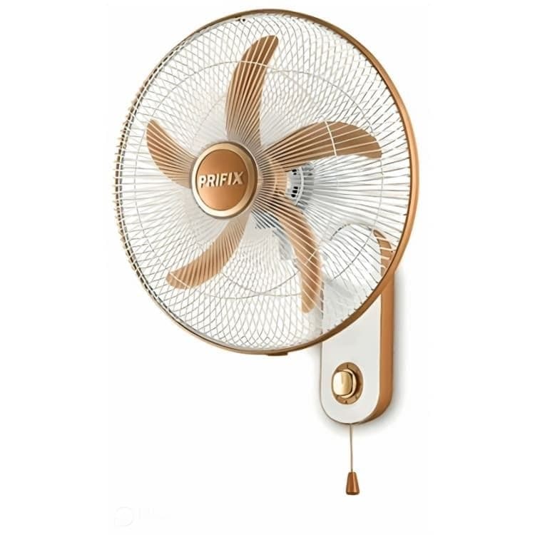 Prifix Hawai Wall Mount Fan, 18 Inch, White Gold - WFH-180