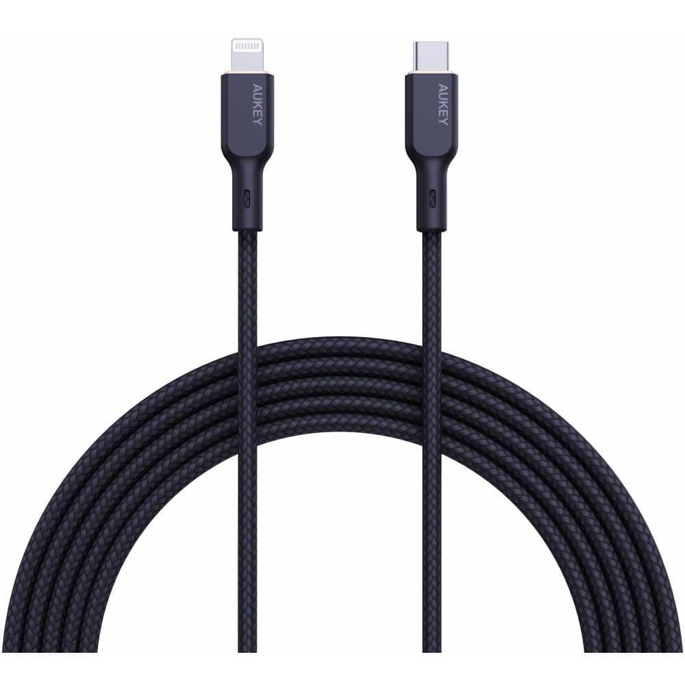 AUKEY Circlet CL USB-C to Lightning Cable, 1 Meter, Black - CB-NCL1-BK