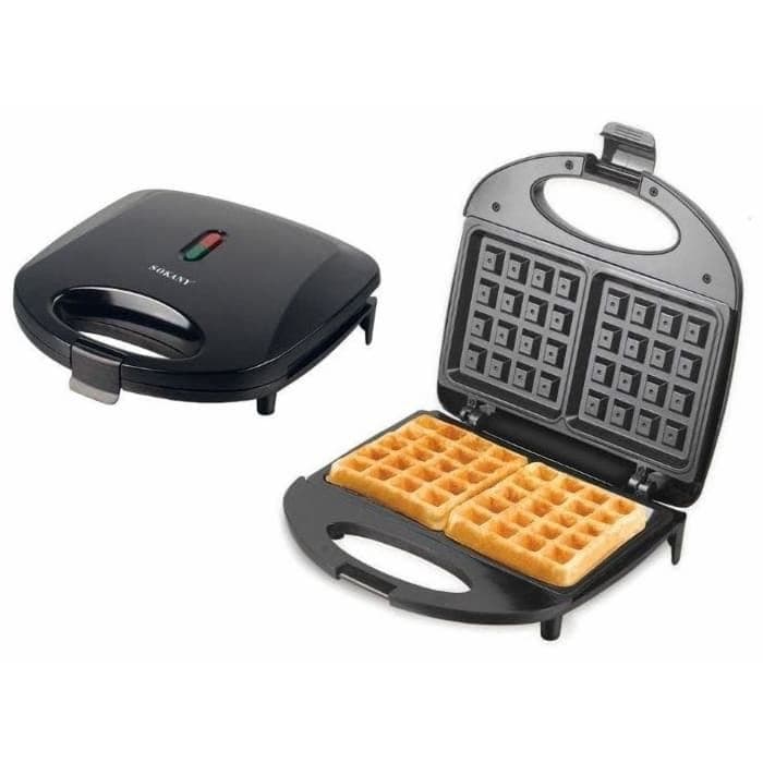 Sokany Electric Waffle Maker, 800 Watt, Black - SK-BBQ-137