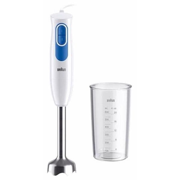 Braun Hand Blender, 600ml, 600 Watt, White Blue - MQ20001MWH