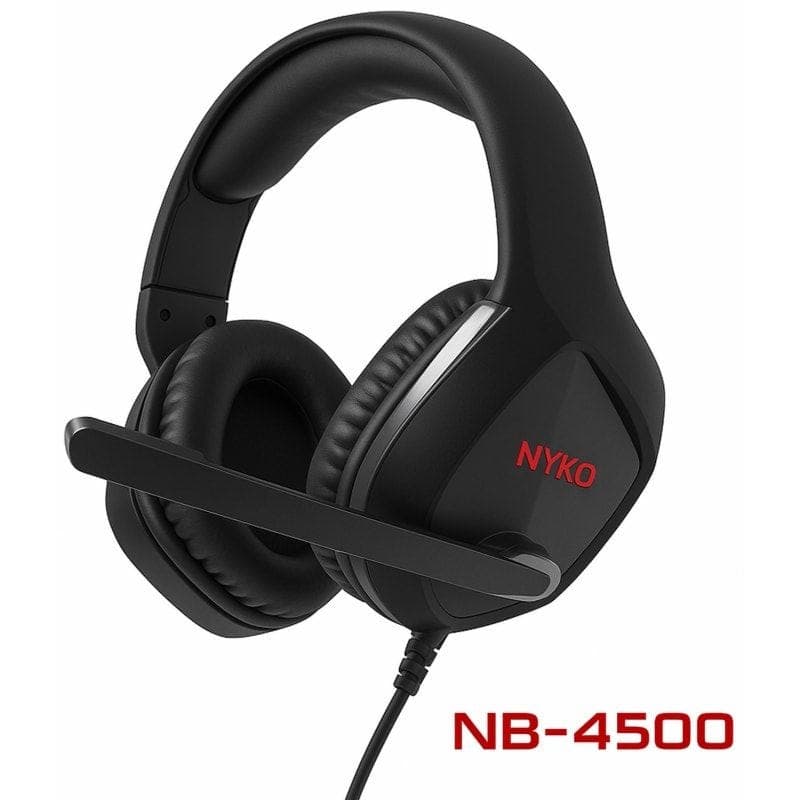 Nyko Wired Over Ear Headphone with Mic for Playstaion 5, Black - NB-4500