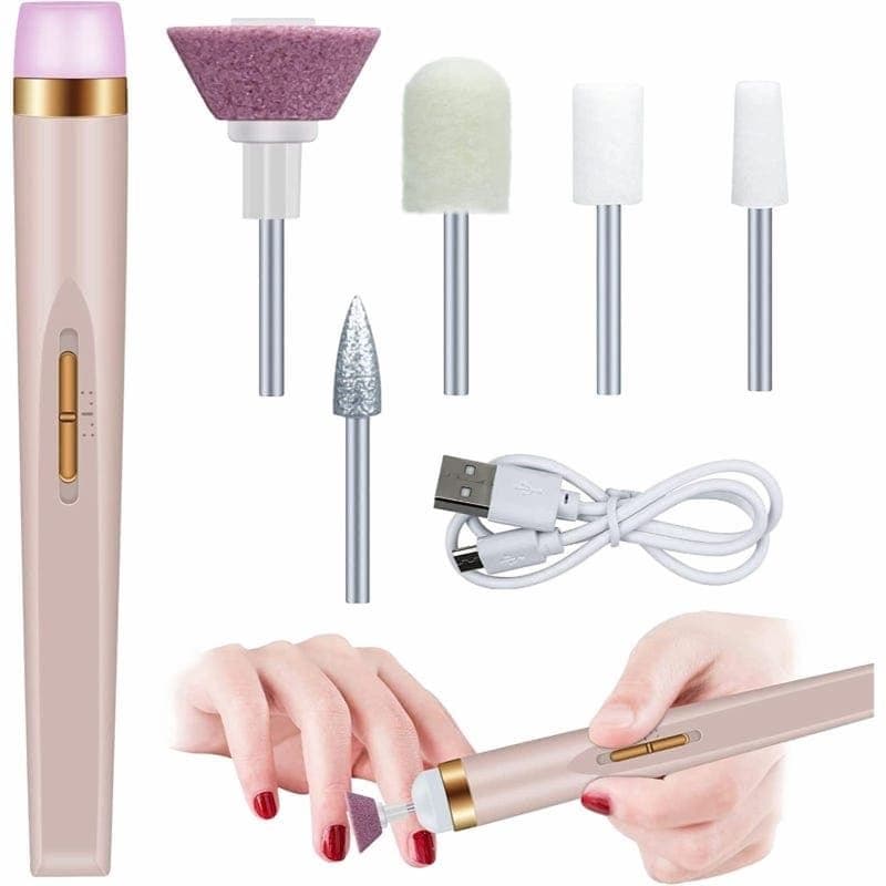 Electric Nail Drill With USB Charging , Purple