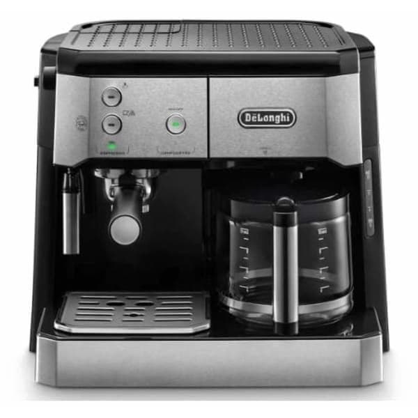 De’Longhi Dual Function Coffee Machine Espresso And Drip Coffee, 1750 Watt, Black Silver - BCO421.S
