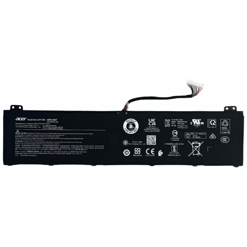 Acer Rechargeable Lithium-Ion Battery, 90.6 Wh - AP21A8T