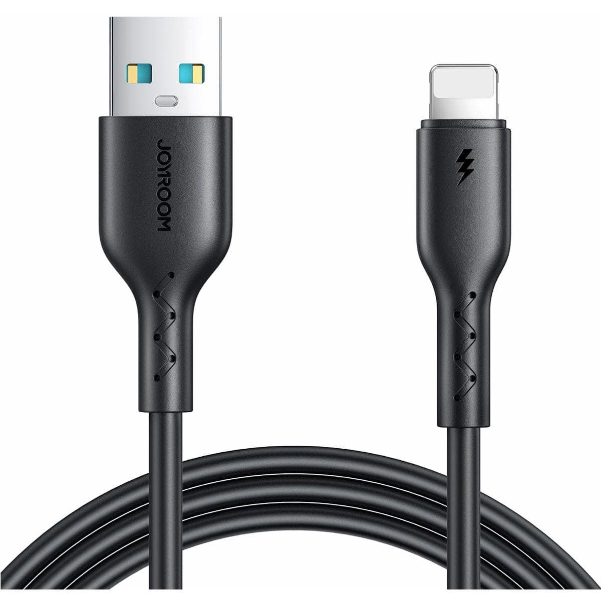 Joyroom USB-A to Lightning Data Cable, 1 Meter, Black - SA26-AL3