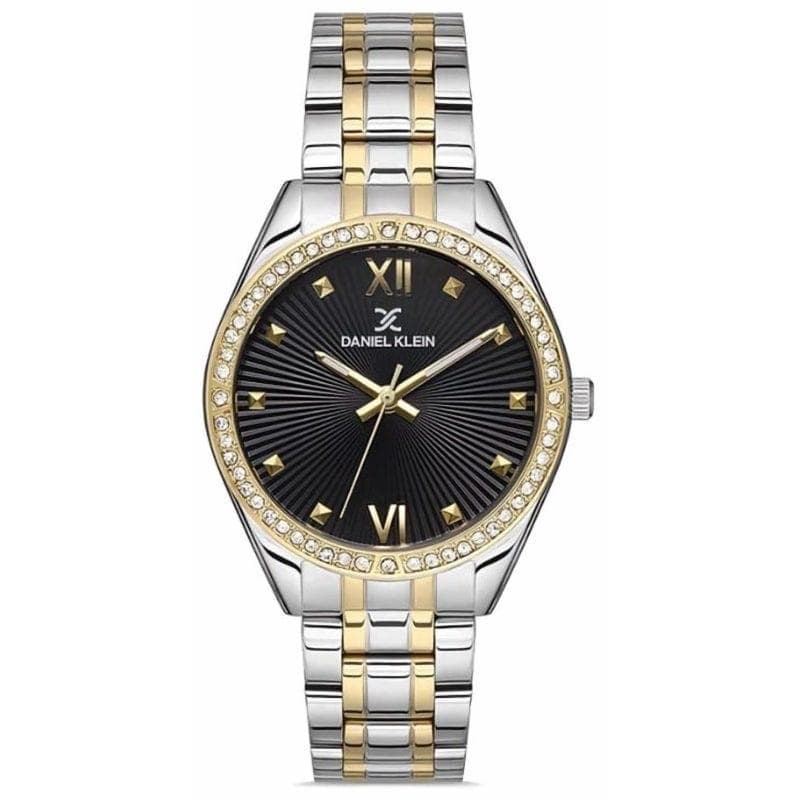 Daniel klien Classic Watch With Stainless Steel Strap For Women, Analog, 35 mm, Silver Gold - DK.1.13088-2